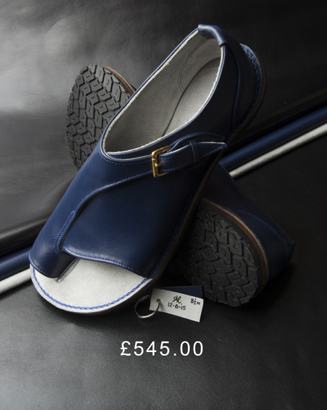 Indigo Italian leather Gold Buckle Shandals Fully lined in Dove Grey Suede 475 px.jpg